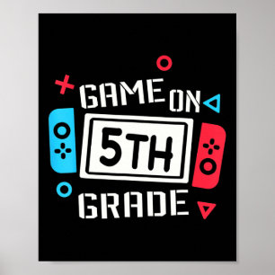 Videospiel auf der lustigen 5. Klasse Team Fifth B Poster