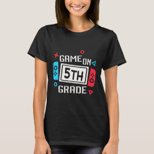 Videospiel auf der lustigen 5. Klasse Team Fifth B T-Shirt