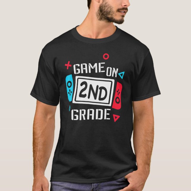 Videospiel auf der zweiten Stufe des Coolen Kinder T-Shirt (Vorderseite)