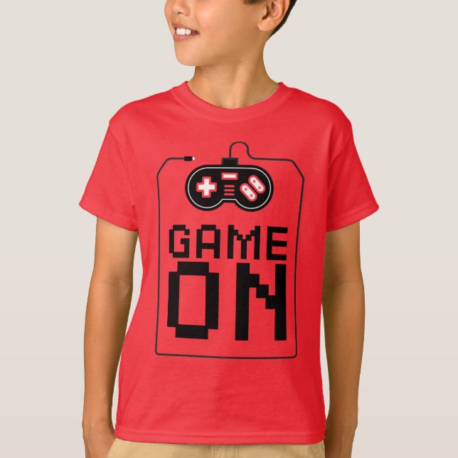 Videospiel auf T - Shirt (Vorderseite)