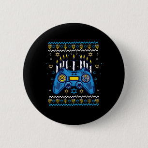 Videospiel-Controller Chanukka-Menora-Kerzen Jude Button