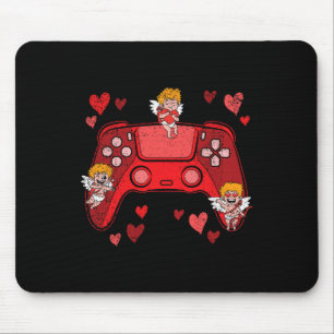 Videospiel-Controller Herz Valentinstag Cute Ga Mousepad