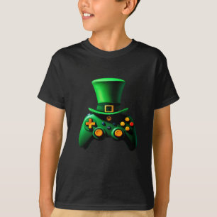 Videospiel-Controller irische Gamer-Jungs ST.Patri T-Shirt