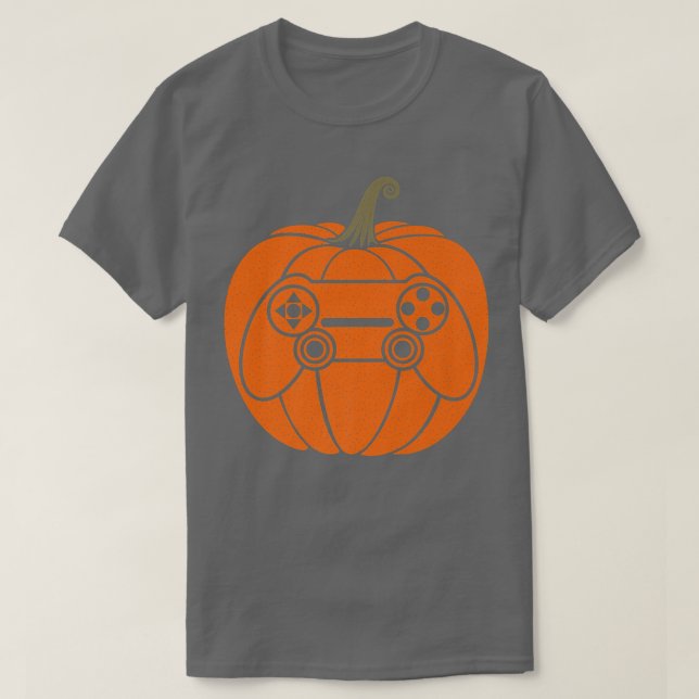 Videospiel-Controller Pumpkin Erntedank Gaming  T-Shirt (Design vorne)