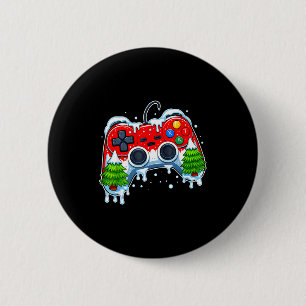Videospiel-Controller Weihnachten Santa Hut Gamer  Button