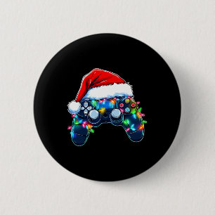 Videospiel-Controller Weihnachten Santa Hut Gamer Button