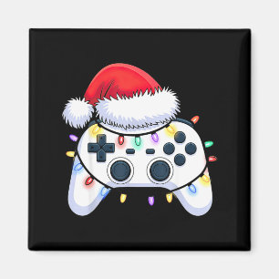 Videospiel-Controller Weihnachten Santa Hut Gamer Magnet