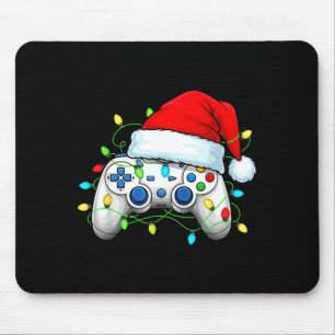 Videospiel-Controller Weihnachten Santa Hut Gamer  Mousepad