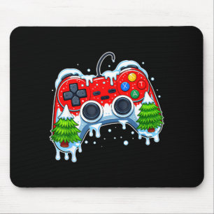 Videospiel-Controller Weihnachten Santa Hut Gamer  Mousepad