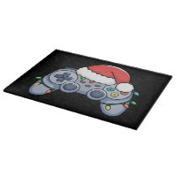 Videospiel-Controller Weihnachten Santa Hut Gamer
