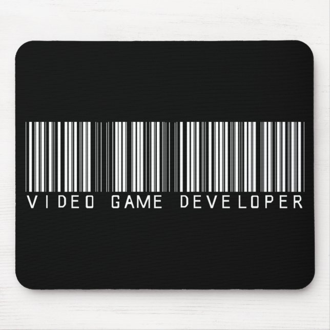 Videospiel-Entwickler-Bar-Code Mousepad (Vorne)
