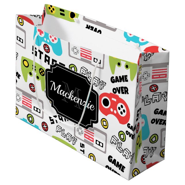 Videospiel Große Geschenktüte (Vorderseite Schrägansicht)