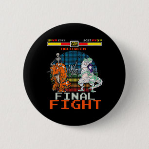 Videospiel Halloween T-rex Skeleton Mummy - Final Button