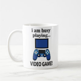 Videospiel Ich bin beschäftigt Videospiel zu spiel Kaffeetasse