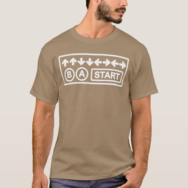 Videospiel KonamiCode vintage T-Shirt (Vorderseite)