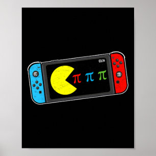 Videospiel Pi-Tag Gamer Mathematiklehrer Kinder Ju Poster