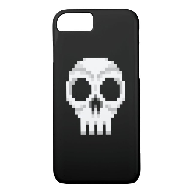 Videospiel-Todesschädel - Pixel-Kunst Case-Mate iPhone Hülle (Rückseite)