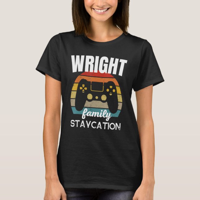 Videospiel-Urlaub für die Familie Wright T-Shirt (Vorderseite)