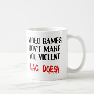 Videospiel-Verzögerungs-Gewalt-lustige Tasse
