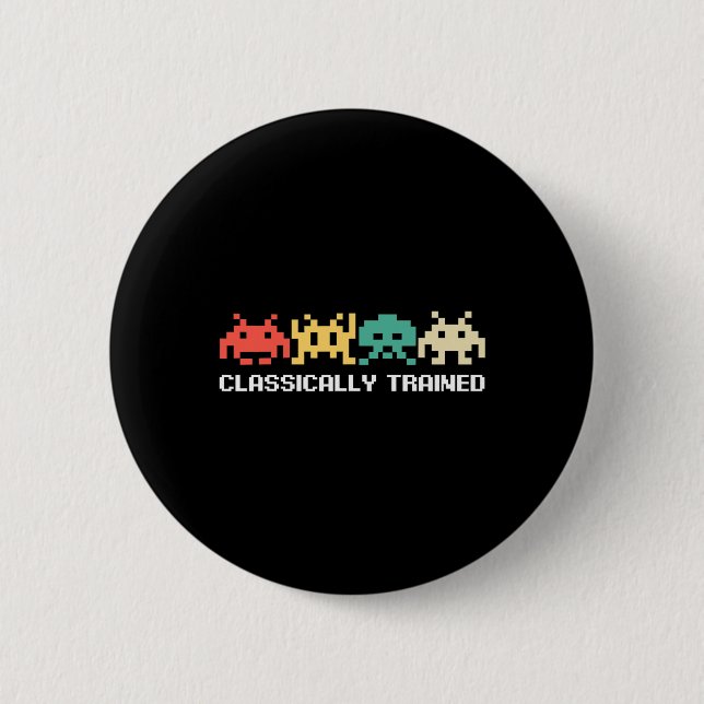 Videospiel-Vintag Retro-Gaming-Arcade 80er 2 Button (Vorderseite)