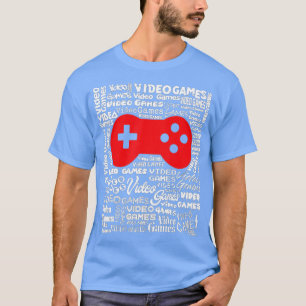 Videospielcontroller Text Word Cloud Cool Art -g T-Shirt