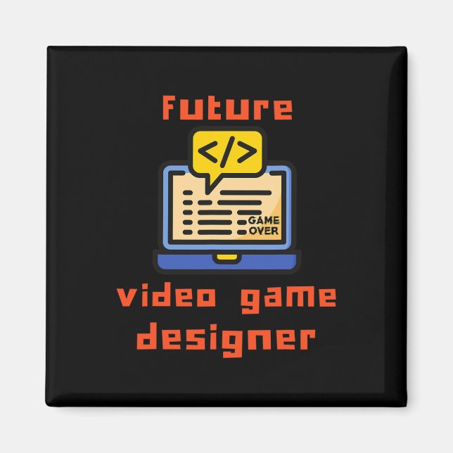 Videospieldesigner-Programmierer-Coder Magnet (Vorne)