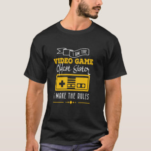 Videospiele Älteste Sister Gamers Matching Joke T-Shirt