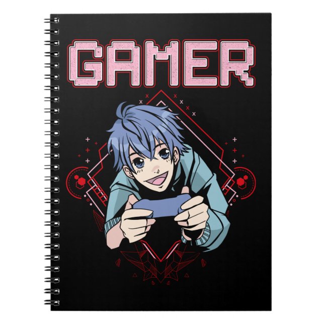 Videospiele Kid Anime Cool Console Gaming Notizblock (Vorderseite)