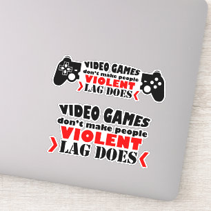 Videospiele machen die Leute nicht zu gewalttätige Aufkleber