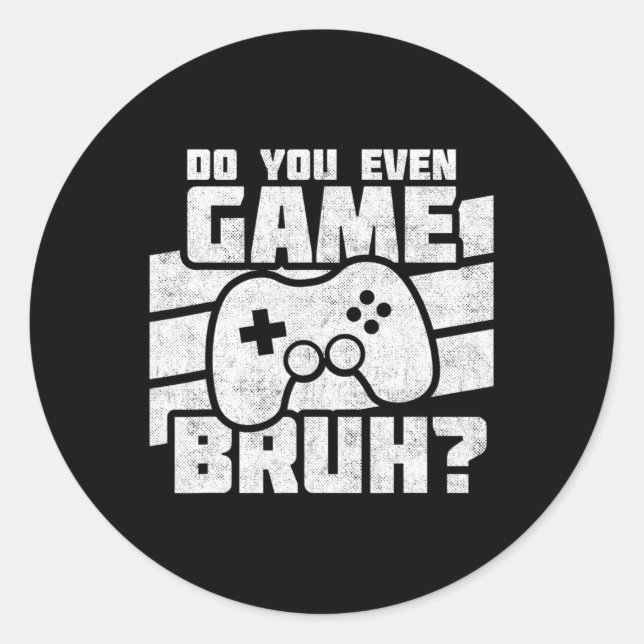 Videospiele - PC Console Gaming - Funny Video Game Runder Aufkleber (Vorderseite)