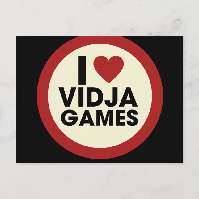 Videospiele Postkarte (Vorderseite)