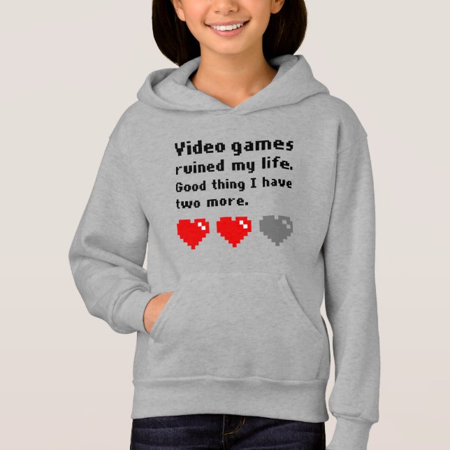Videospiele ruinierten mein Leben Hoodie (Vorderseite)