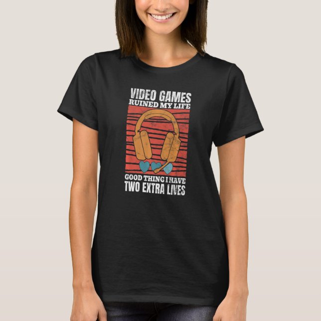 Videospiele ruinierten meine klassische Videokonso T-Shirt (Vorderseite)