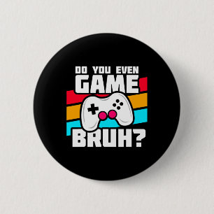 Videospiele spielen - PC-Konsole Gaming - Lustiges Button