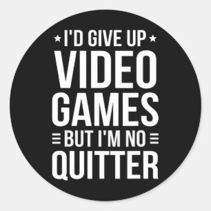 Videospiele - Video Gamer Meme - Funny Video Game Runder Aufkleber