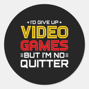 Videospiele - Video Gamer Meme - Funny Video Game Runder Aufkleber