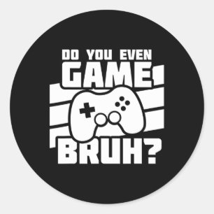 Videospiele - Video Gamer Meme - Funny Video Game Runder Aufkleber