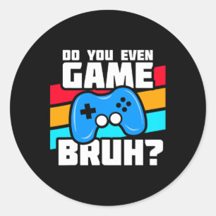 Videospiele - Video Gamer Meme - Funny Video Game Runder Aufkleber
