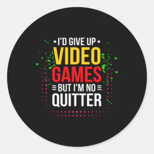 Videospiele - Video Gamer Meme - Funny Video Game Runder Aufkleber