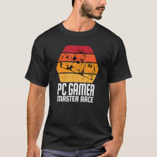 Videospiele WASD-Tastatur PC-Gamer Master Race Me T-Shirt