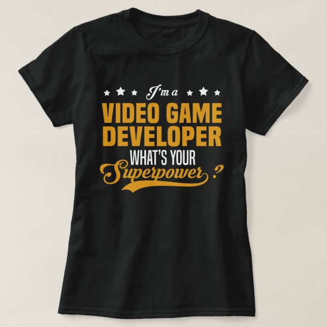 Videospielentwickler T-Shirt (Design vorne)