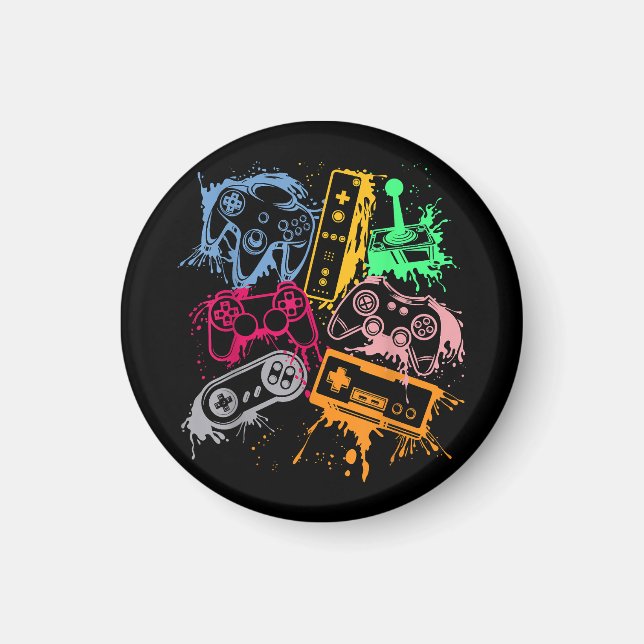 Videospielkonsole Controller Retro 80's 90's Arc Magnet (Vorne)