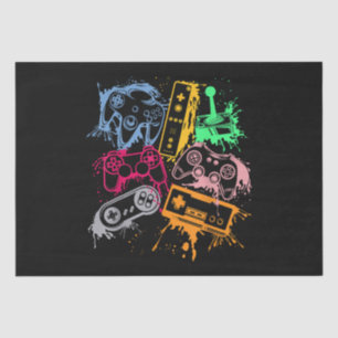 Videospielkonsole Controller Retro 80's 90's Arc Seidenpapier