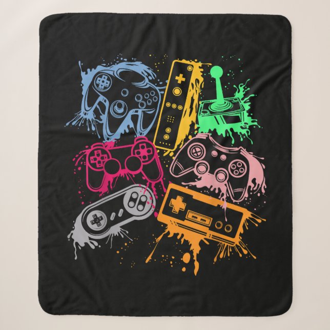Videospielkonsole Controller Retro 80's 90's Arc Sherpadecke (Vorderseite)