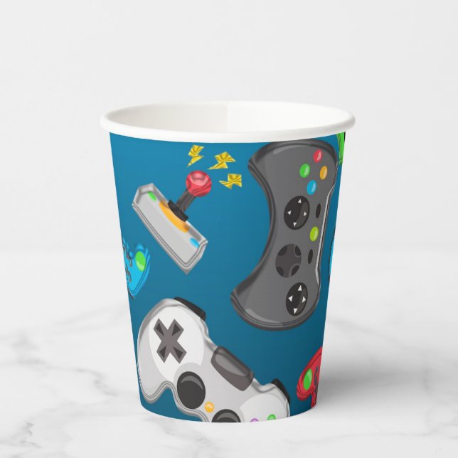 Videospielregler Gamer Birthday Party Pappbecher (Links)