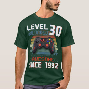 Videospielstufe 30 Unabgeschlossen Vintag 1992 Män T-Shirt