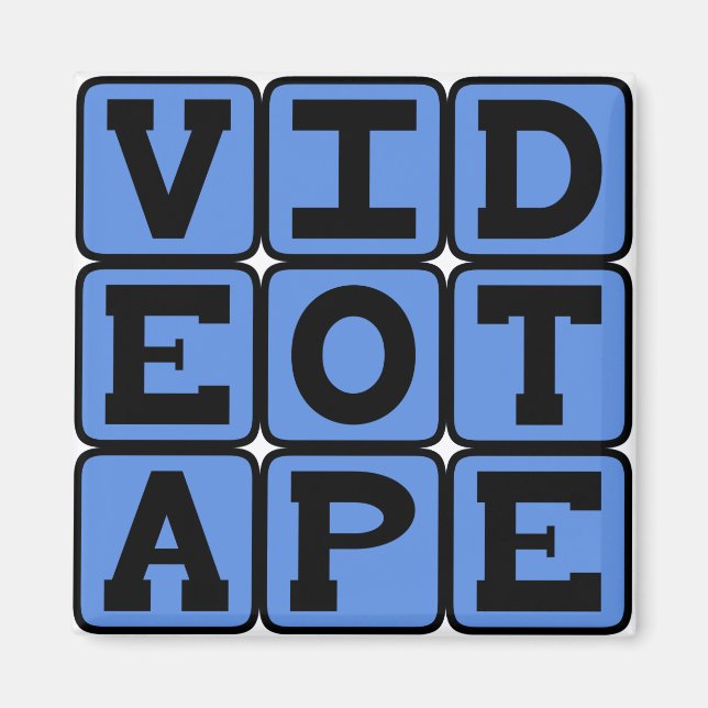 Videotape, VHS-Band Magnet (Vorne)