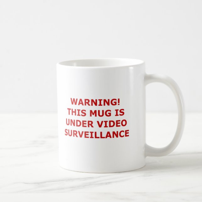Videoüberwachungs-Tasse Kaffeetasse (Rechts)