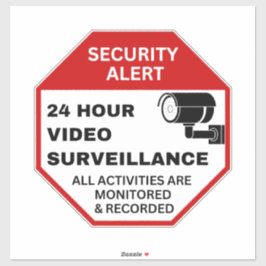 Videoüberwachungszeichen, CCTV-Sicherheit für Unte Aufkleber