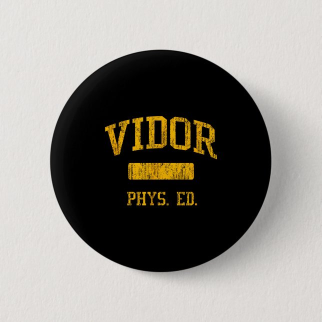 Vidor High School Hs Tx Grafik Kunst Button (Vorderseite)